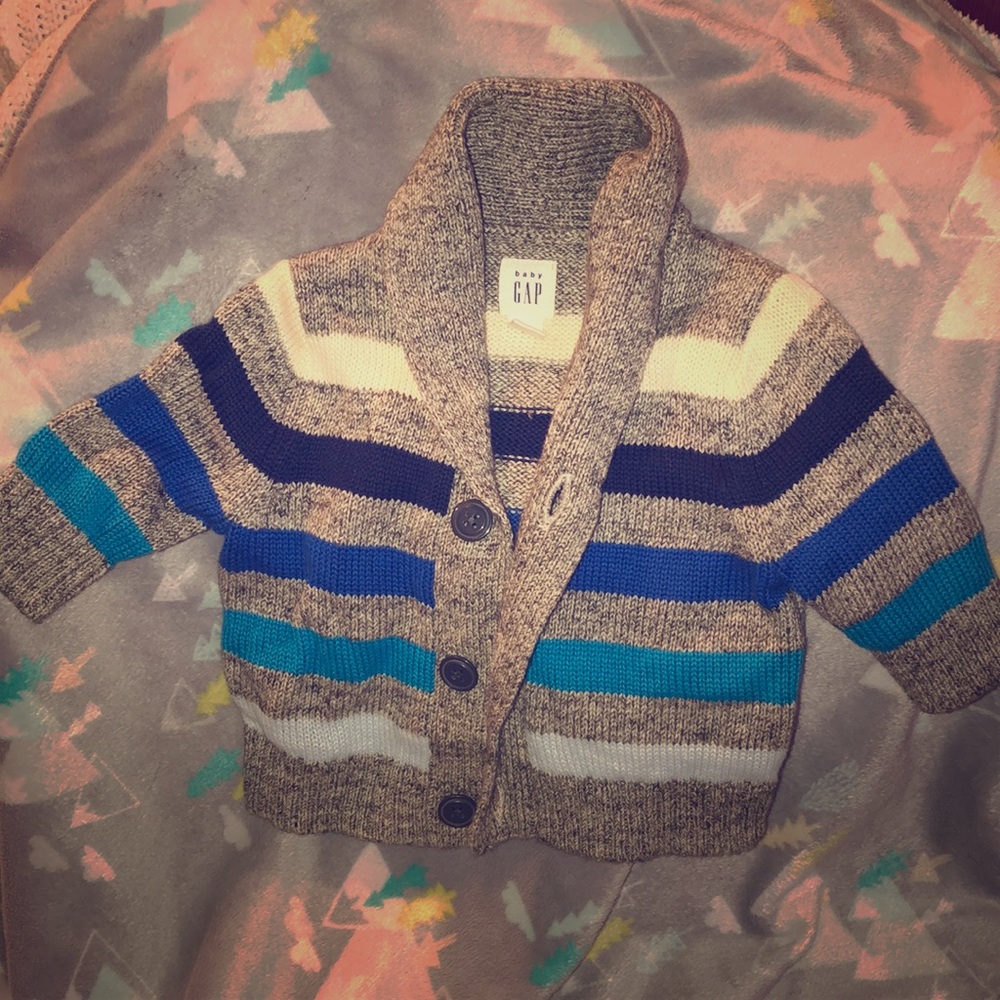 Baby Boy Button Up Sweater